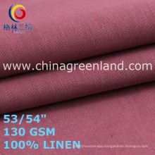 Linen Plain Fabric for Woman Garments Clothes (GLLML467)